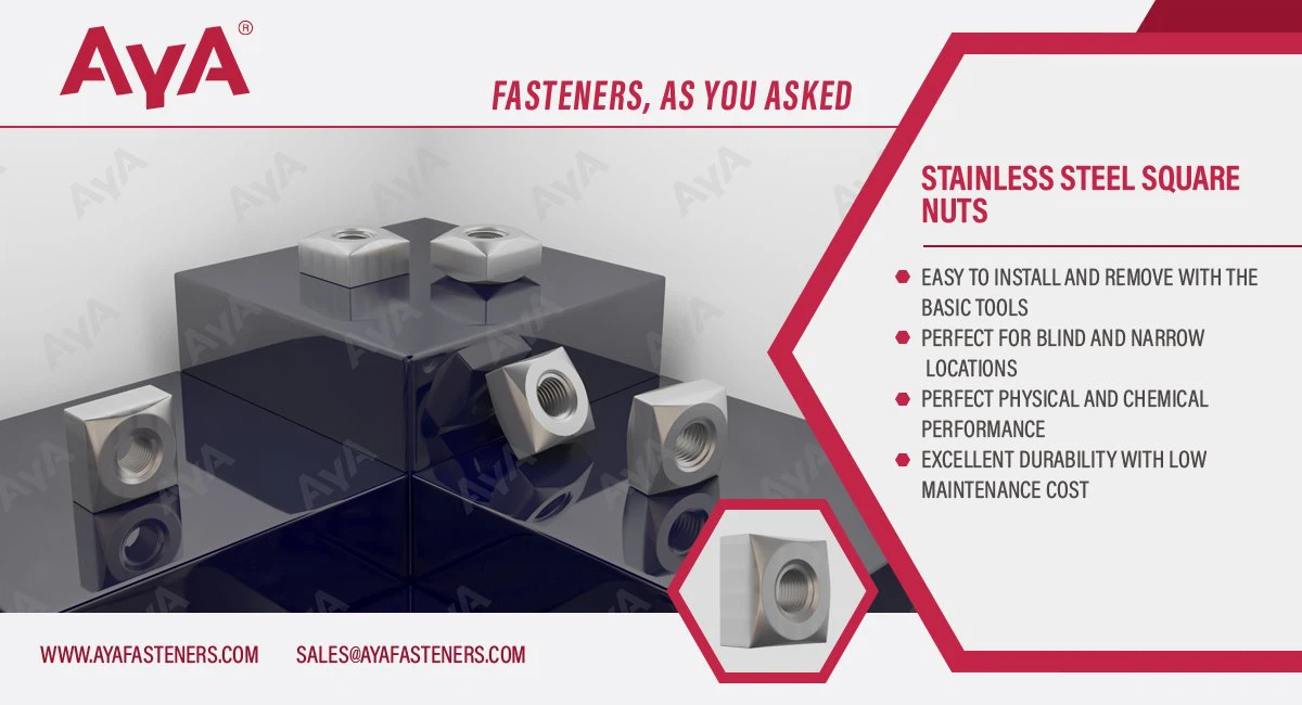 Stainless Steel Square Nuts-ASME B 18.2.2-advanatage